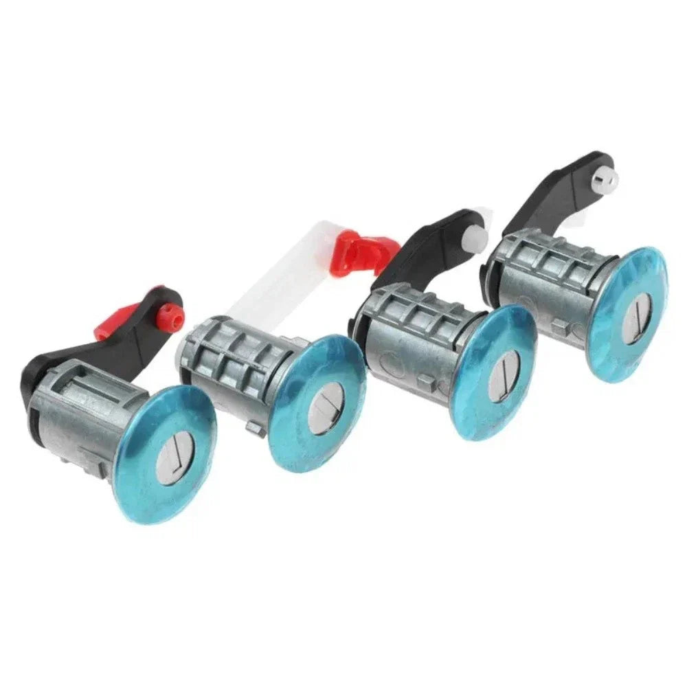 4x Door Lock Cylinders for Renault Master, Mascott, Nissan, Opel (2001-2010)