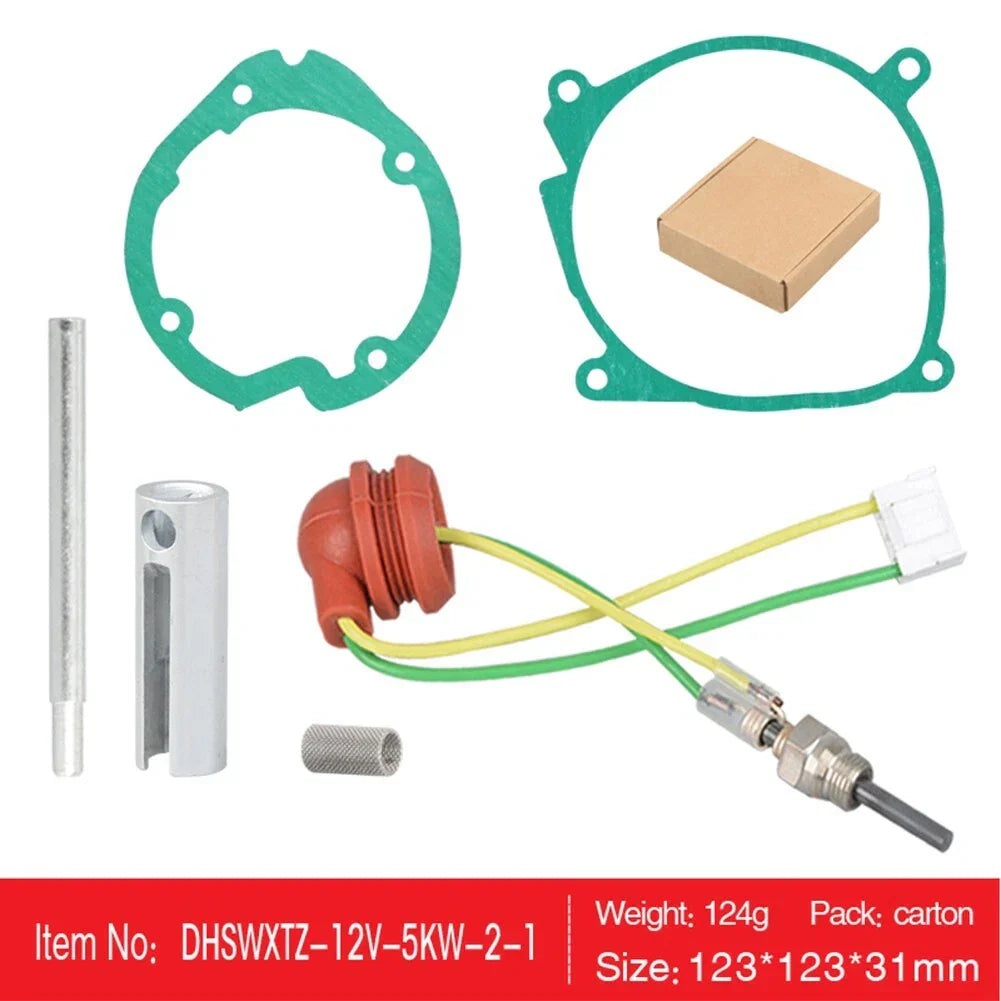 6Pcs Car Air-Diesel-Gasket&Ceramic Glow-Plug Kit for Chinese Diesel Heater