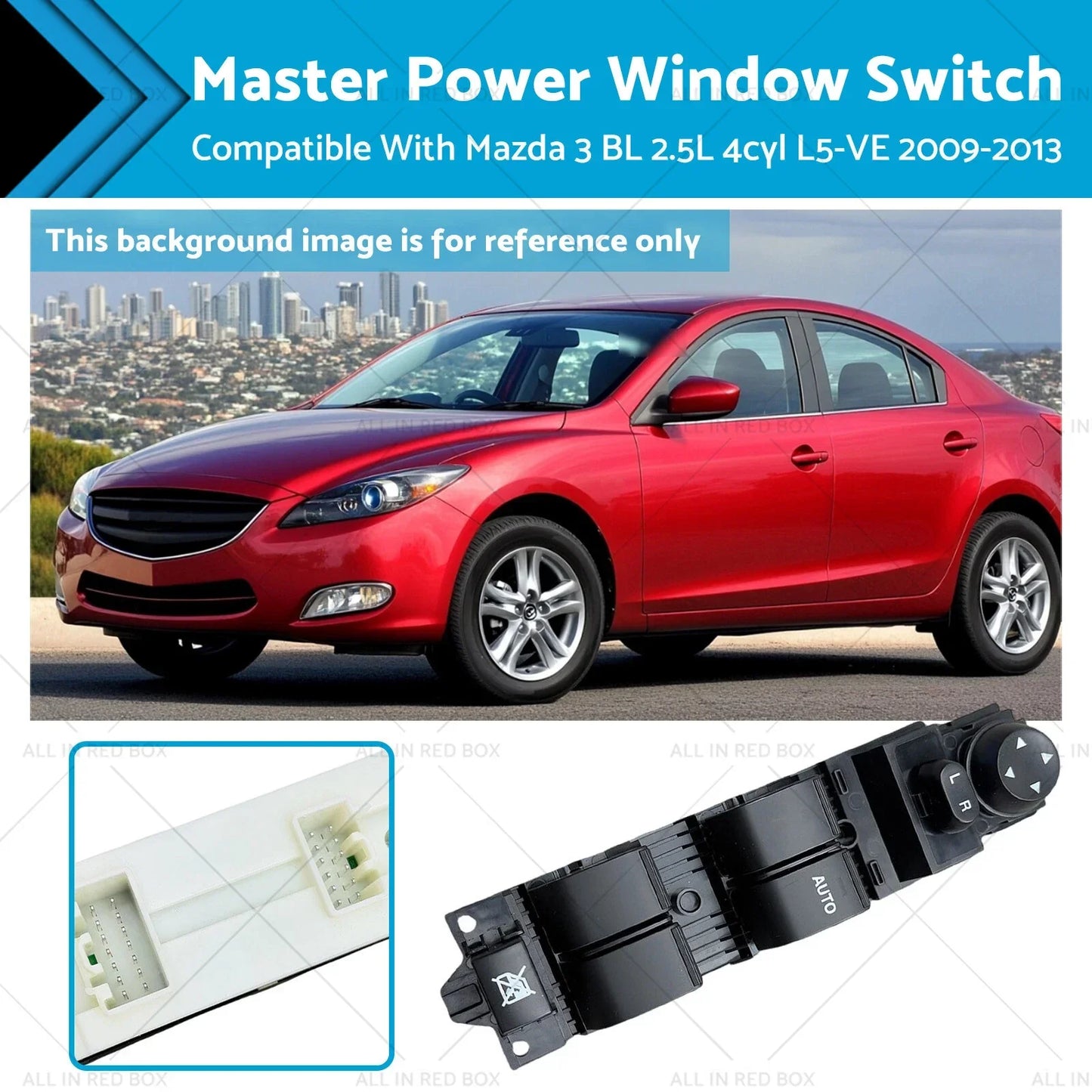 Master Window Switch for Mazda 3 BL 2.5L Petrol (2009-2013)