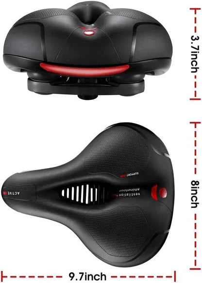 Wide Big Ergonomic Bicycle Seat for Cruiser Bike