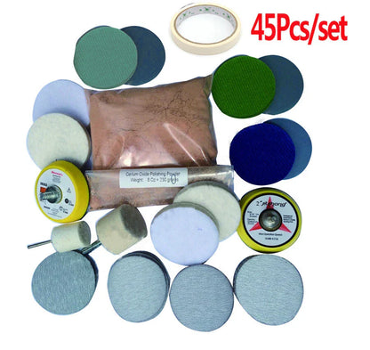 8 Oz Deep Scratch Remover Set for Car Glass Polish & Wheel - Cerium Oxide