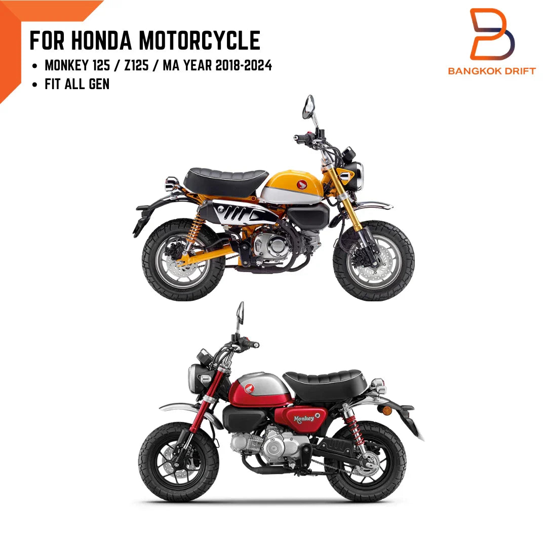 CNC Aluminium Blue Side Frame Caps for Honda Monkey 125 Z125 (2018-2024)