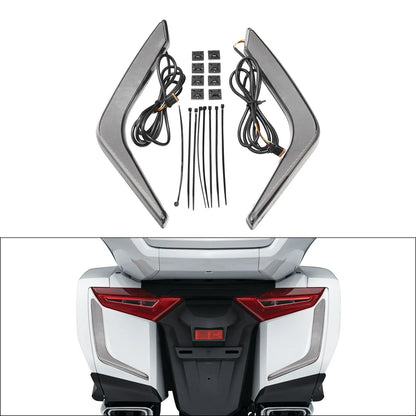 Rear Saddlebag Turn Brake Light Accents for Honda Goldwing GL1800 (2018-2025)