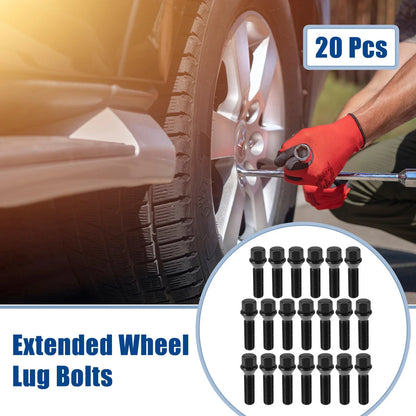 20 x M14x1.25 Wheel Lug Bolts Conical Seat 45mm Shank for BMW