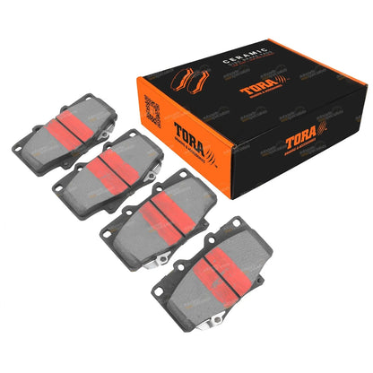 2 x Front Drilled + Slotted Disc Rotors + Brake Pads for Toyota 80 Series