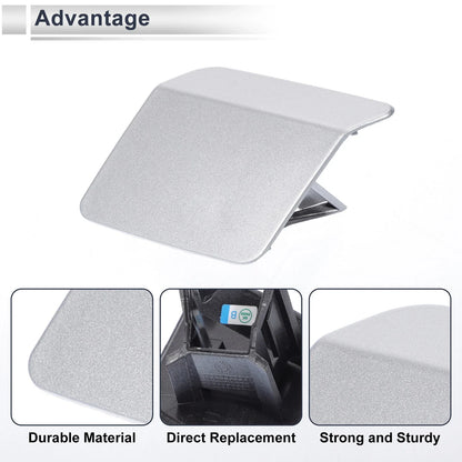 Front Left Side Bumper Headlight Washer Nozzle Cover Cap for BMW X5 Silver Tone