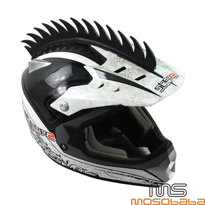 14'' Rubber Spikes Saw Strip for Dirt Bike ATV Motorcycle Helmets