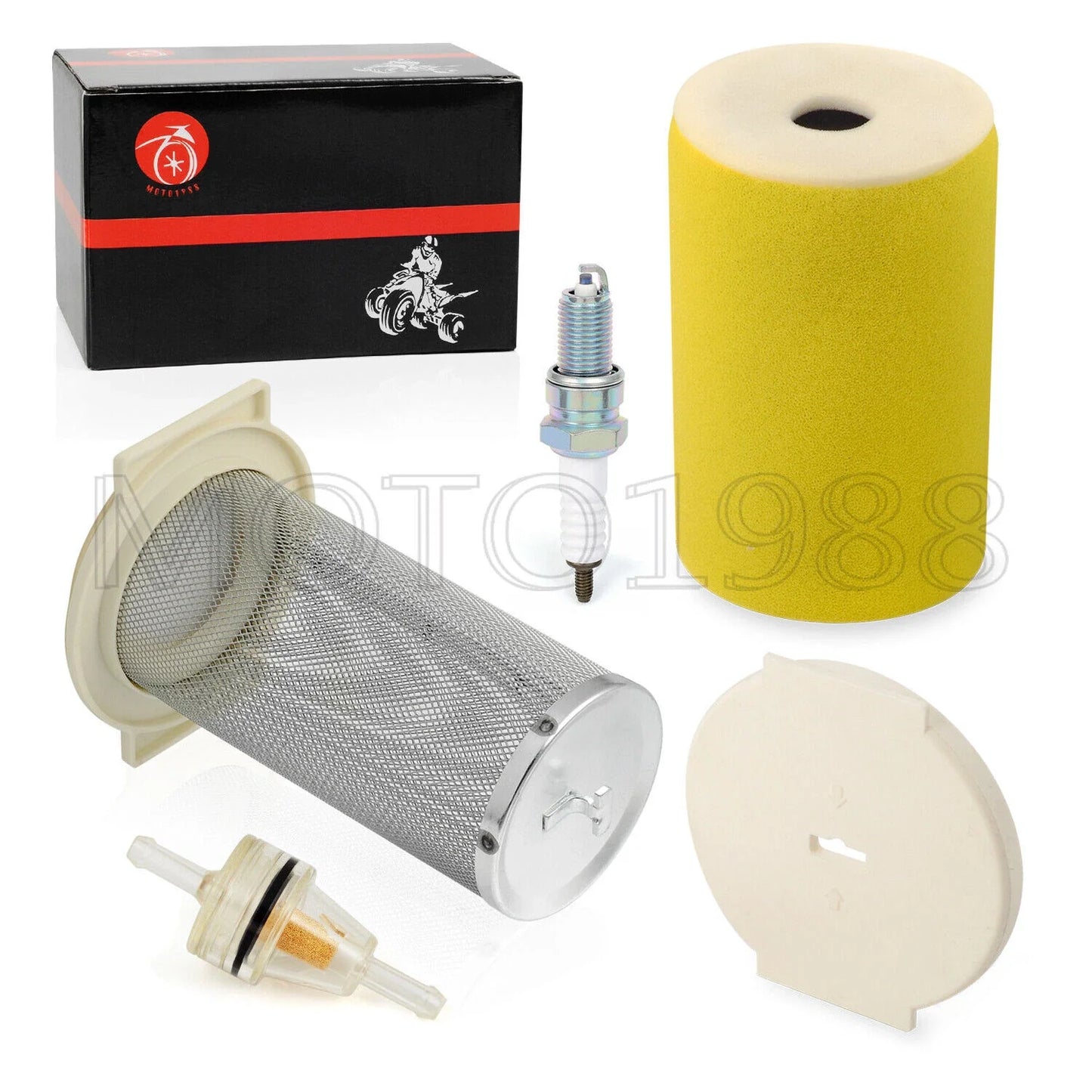 Air Filter & spark plug for Yamaha Big Bear 350 (1987–1999)
