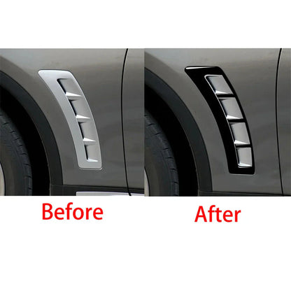 Glossy Black Exterior Side Fender Air Intake Covers for Infiniti FX35 QX70