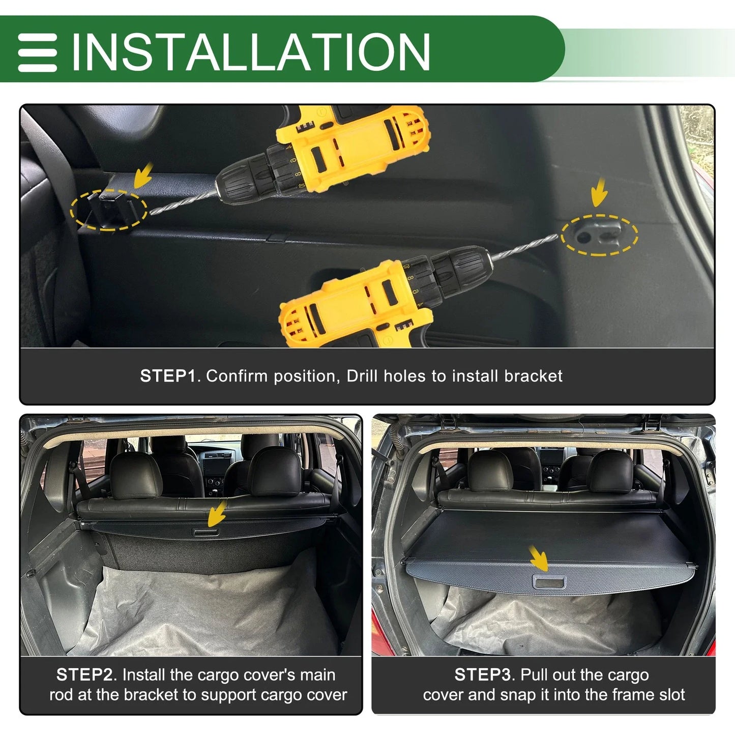 Retractable Cargo Cover for BMW X2 F39 Gloss Black (2018 - 2023)