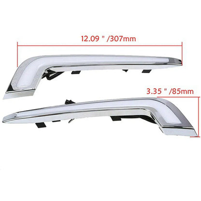 Daytime Running Light Fog Lamp Set White & Yellow for Cadillac XTS (2013-2017)