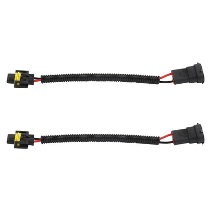 2 x Adapter Wiring Harness Plugs Prewired M/F H11 H8 H9