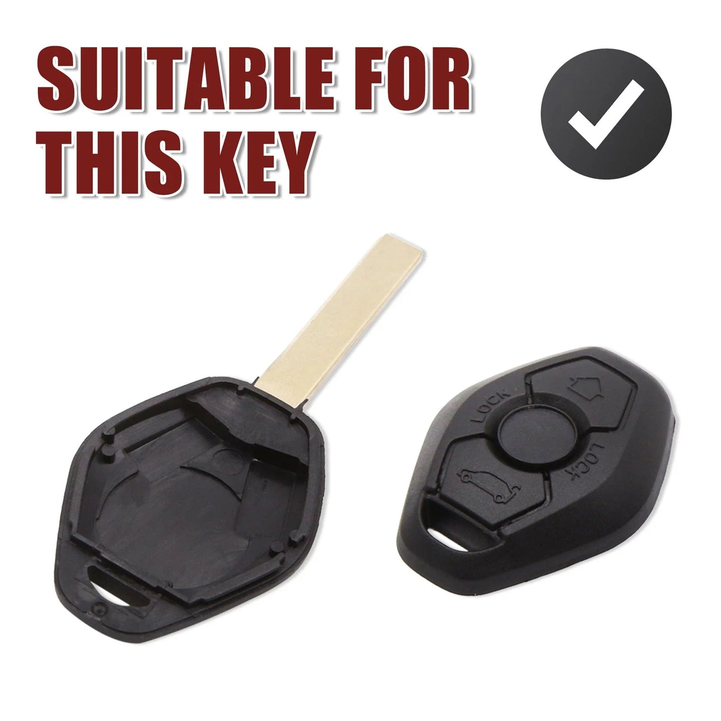 Key Fob Shell Case for BMW 3/5/7 Series E81 Key Button