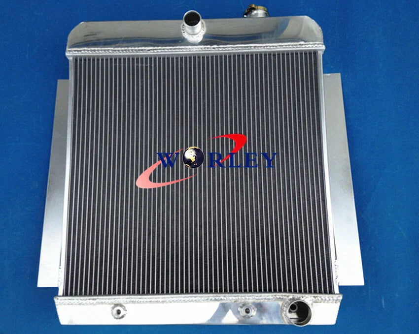 3 Row Aluminum Radiator + 16" Fan for 1955-1959 Chevy Pickup Truck