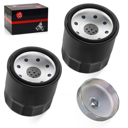 2 x Oil Filter for Yamaha Wolverine 700 850 1000 (2011–2017)