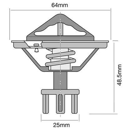 Thermostat Nissan Patrol GQ GU 6cyl 2.8L RD28T RD28Ti (1994 - 2000)