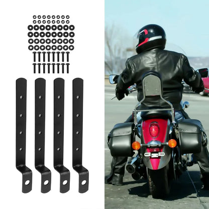 Saddlebag Support for Metal Iron Motorcycle - Secure Placement