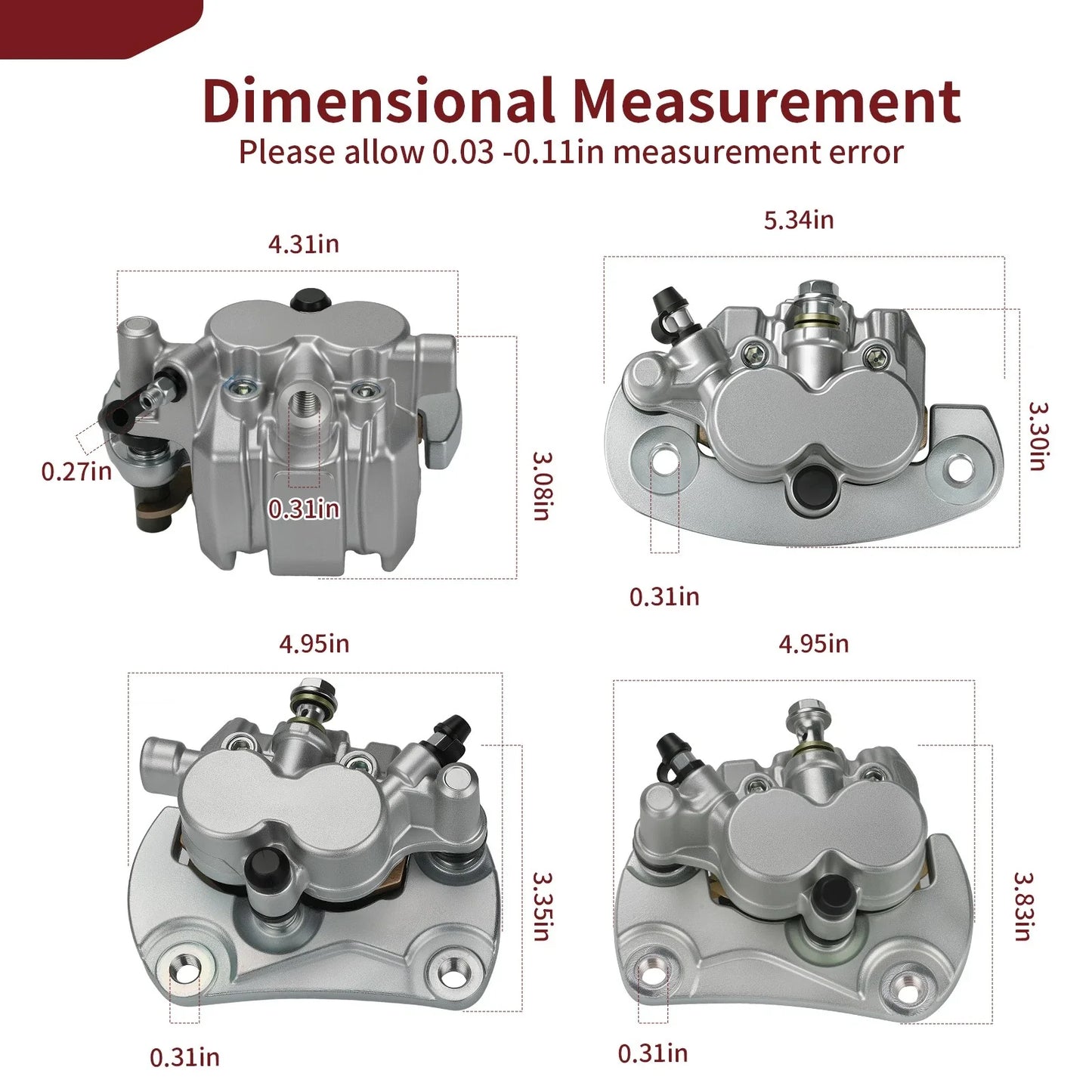 Caliper Front/Left & Rear for Can-Am Commander 800R/1000R