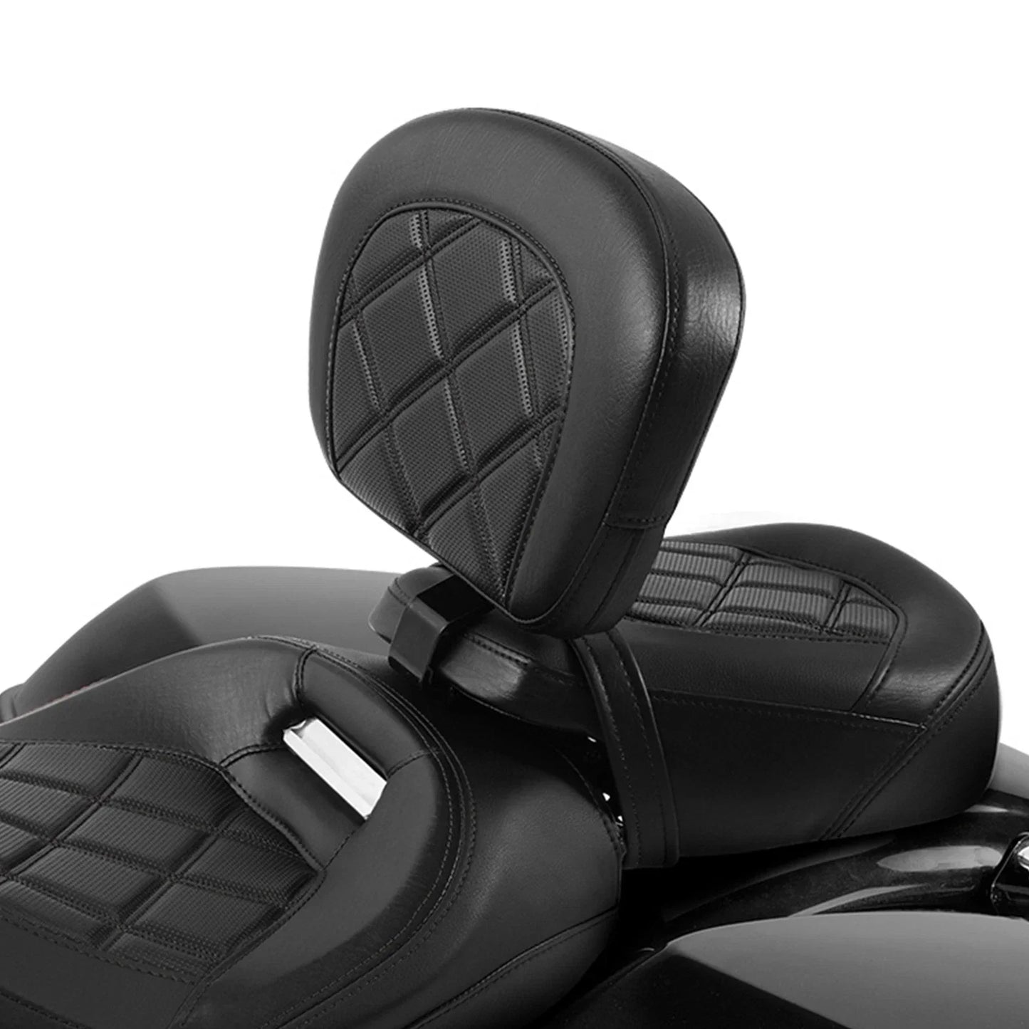 Black Driver Rider Backrest for Harley Touring Street Electra Glide (09-23)