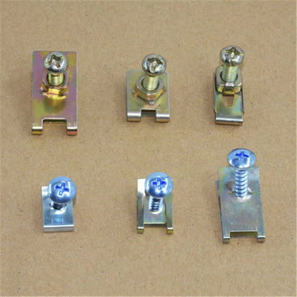 100pc U Type Metal Clips for Car Body Panel Bumper Fender Fasteners
