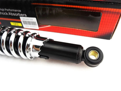 340mm JBS Black/Chrome Rear Shock Absorbers for Suzuki RL250