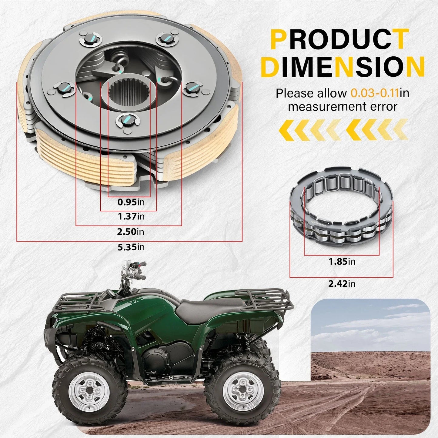 Wet Clutch Centrifugal Carrier for Yamaha Grizzly 600 (1998–2001)