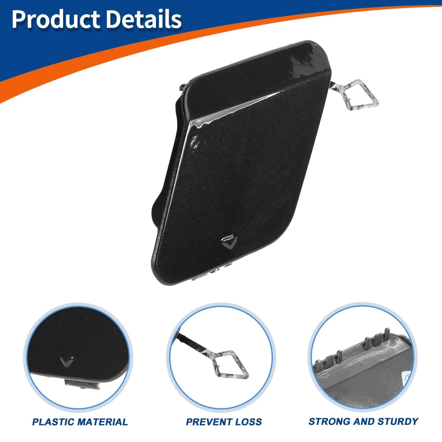 Rear Bumper Tow Hook Cover for BMW 1 Series F20 Deep Sea Blue