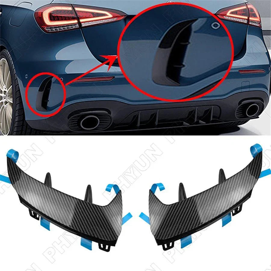 Rear Bumper Trim Lip Spoiler Stickers for A-Class A160 A250 A35 AMG (2013-2023)