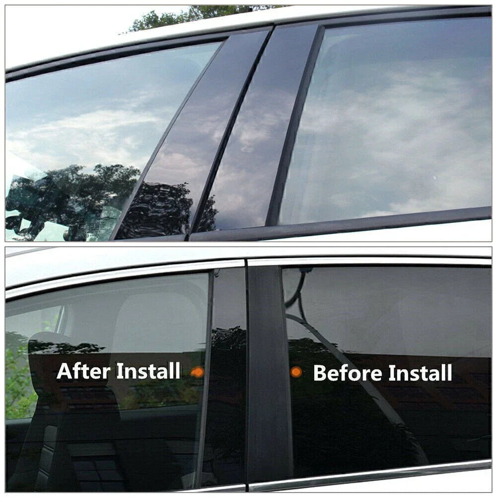 6 x Door Trim Covers for Toyota Sienna (2004-2010) Black