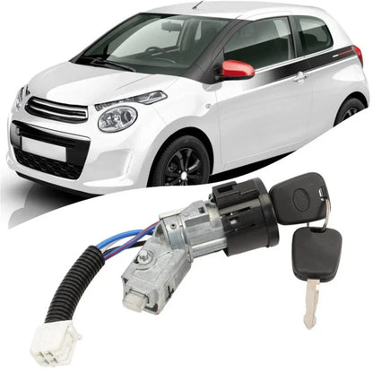 Ignition Lock with 2 Keys for Citroën Peugeot 107 Toyota Aygo (2005-2014)