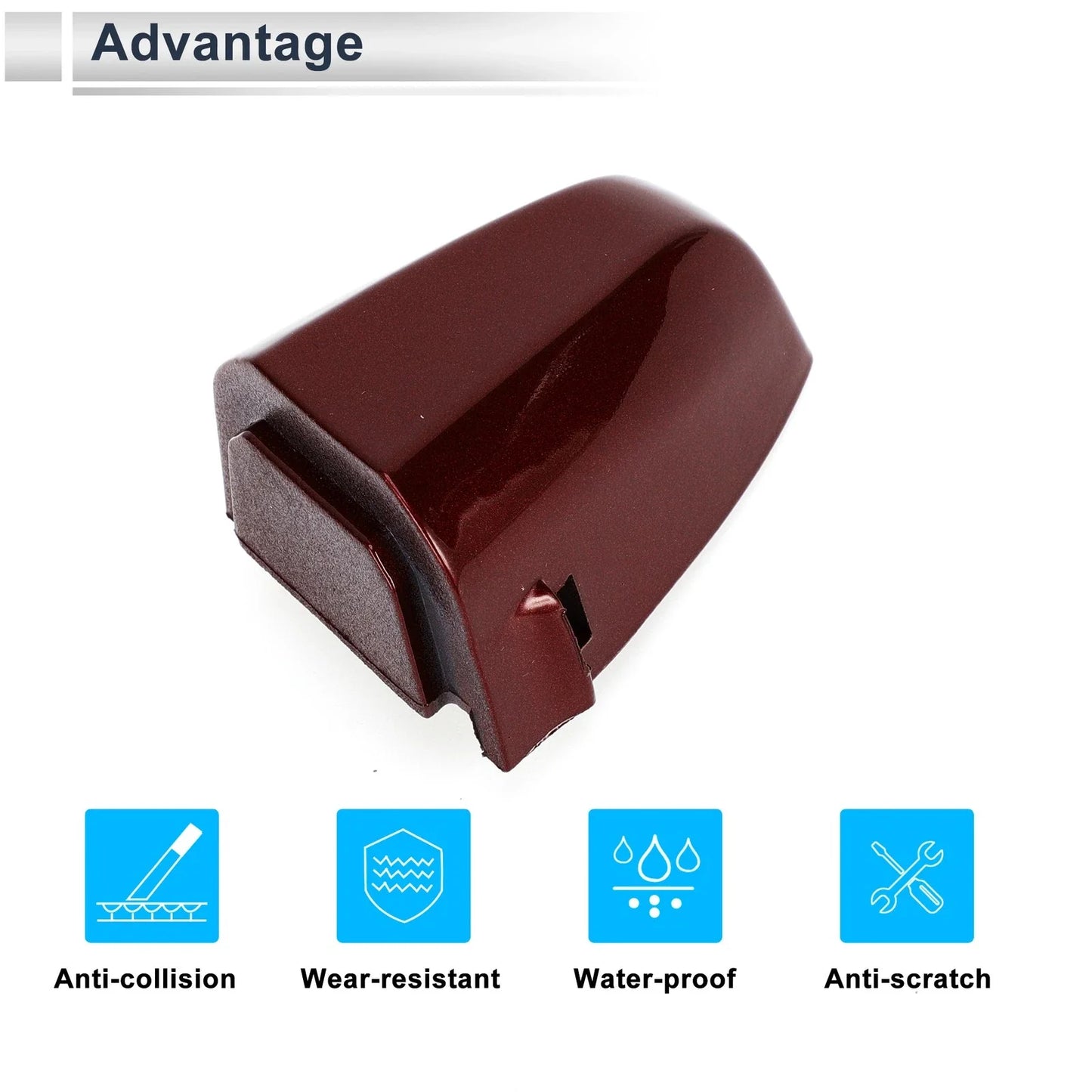 Front Left Door Handle Cover Cap for BMW X1 X2 Red (2015-2018)