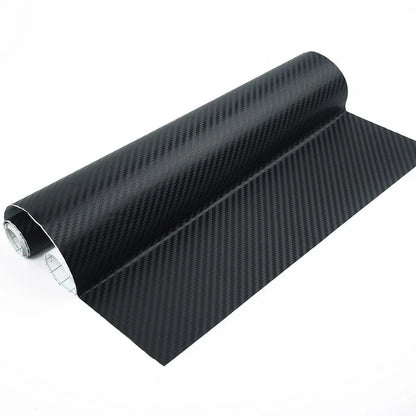Black 3D Carbon Fiber Vinyl Wrap Roll Film Sticker for Car/Home 127x30cm DIY