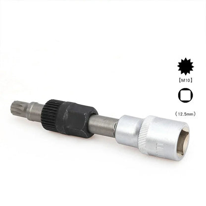 Clutch Pulley Removal Tool Accessory for Alternator Black Silver M10/T50 Metal