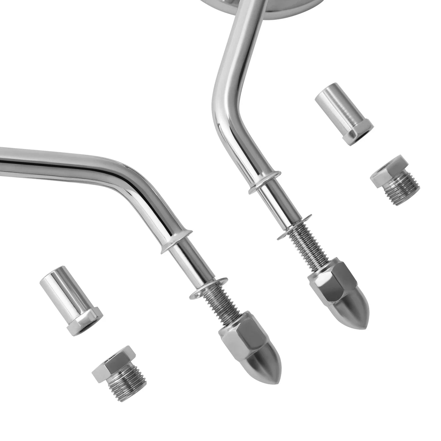 Chrome Rear-View Mirrors for Harley Sportster XL Softail Touring Road Glide