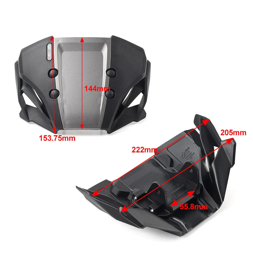 Red Motorcycle Front Windshield Visor for Honda CB650R (2019-2023)