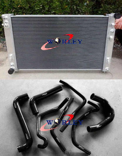 Aluminum Radiator + RED Hose for Holden Commodore VT VX VU HSV V8 (1997-2002)