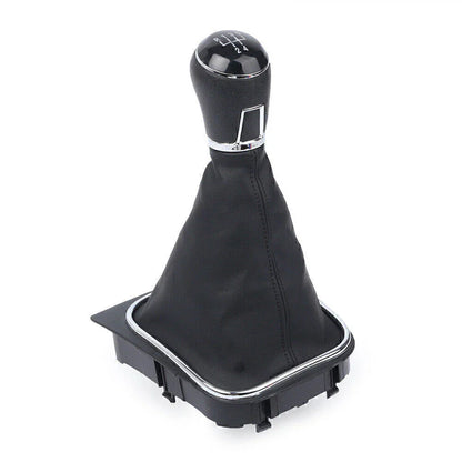 5 Speed Gear Shift Knob & Boot Gaiter Cover for VW Golf MK5 MK6 (2003-2014)