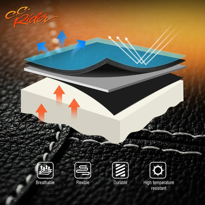 Front Driver Backrest Pad Black for Harley Touring CVO Street Glide (2014-2023)