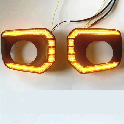 LED DRL Turn Signal Fog Light Bezel for Toyota Tacoma (2016-2023)