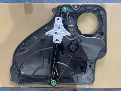 Rear Left Window Regulator W/o Motor, W/Panel for VW Golf MK6 (2009–2013)