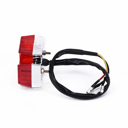 1x Motorcycle Cross Red LED Brake Running Turn Signal Tail Light for Custom Cruiser