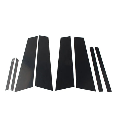 8 Pcs Black Car Door Window Pillar Post Covers for BMW X2 (2018-2021)