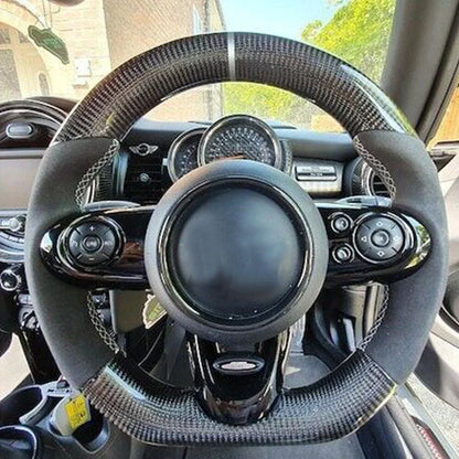 Car Steering Wheel Center Ring Cover Black for BMW MINI F54 F55 F56 F57 F60 (2014-2023)