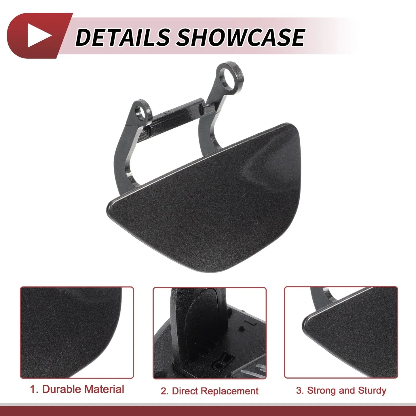 Front Right Washer Nozzle Cover Cap for BMW 535i GT Gray (2010 - 2017)