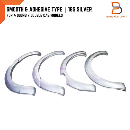 18G Silver Fender Flares for Ford Ranger T6 PX1 XLT XL XLS Wildtrak (12-15)