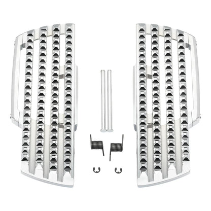 Chrome Driver Footboard & Bracket for Harley Softail Deluxe (2018-2025)