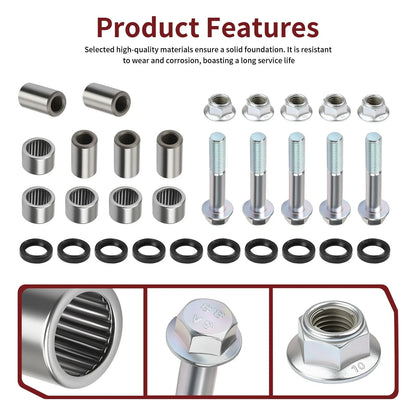 Swing Arm Linkage Bearing Kit & Bolt Nut for Honda TRX400X (2009–2014)