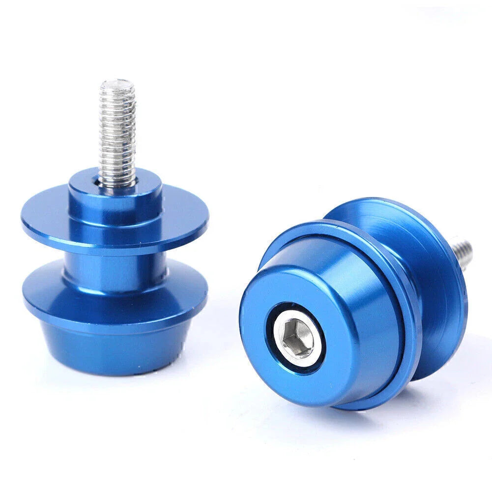 6mm Swingarm Spools for Suzuki GSXR750 600 (1992-2019) - Blue