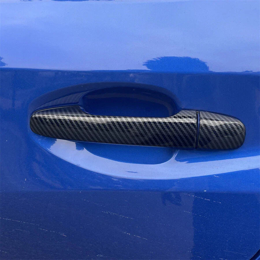 Carbon Fiber Look Door Handle Cover Trim for Subaru WRX STi (2015-2021)