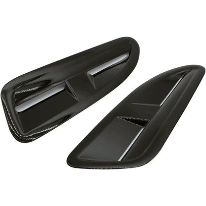 ABS Plastic Front Bonnet Vents Gloss Black for Jaguar XKR XK8 (2002-2009)